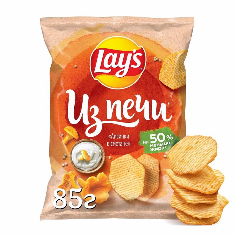 Чипсы Русская картошка 80г сметана и укроп
